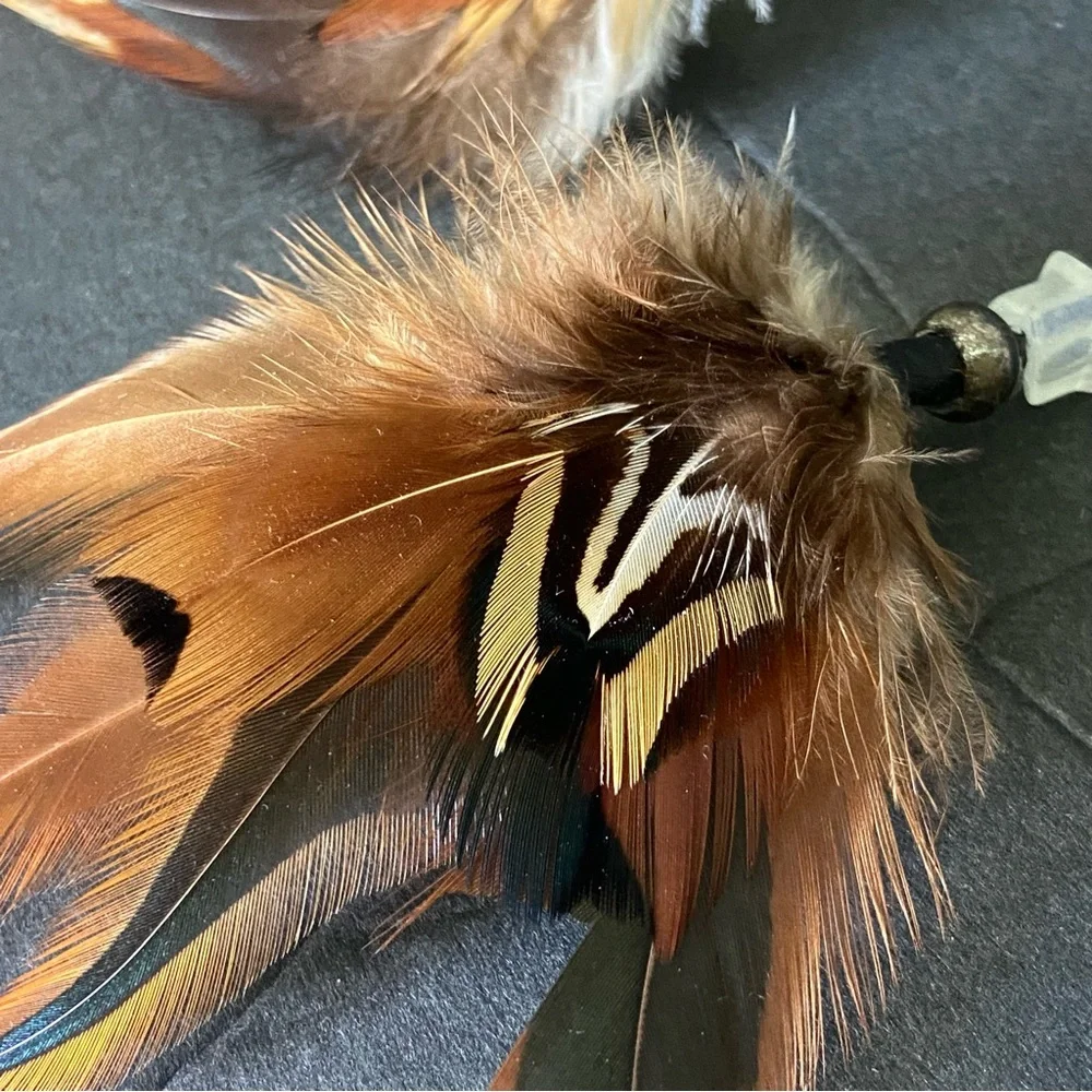 Rustic Dreamcatcher with Antler Frame and Feathers‎
